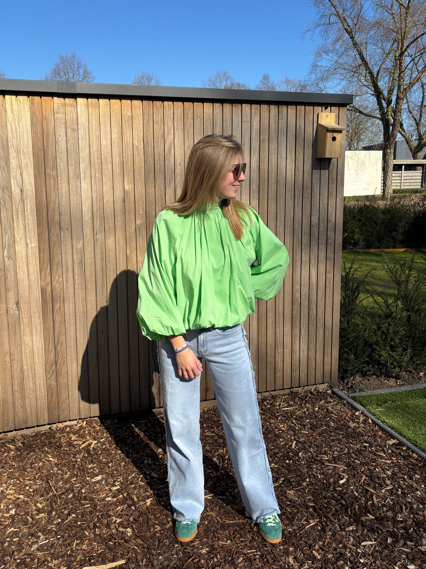 Zara blouse - lichtgroen