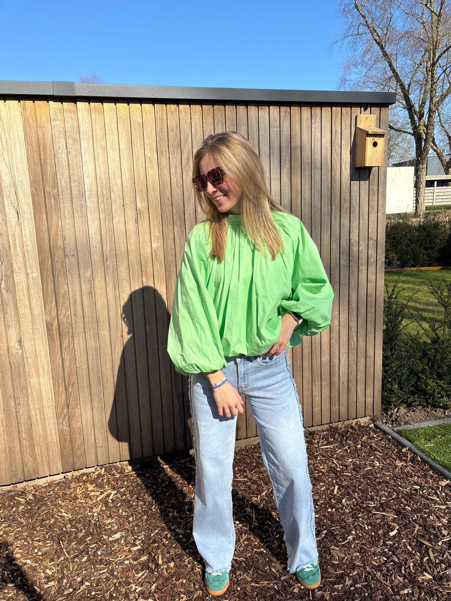 Zara blouse - lichtgroen