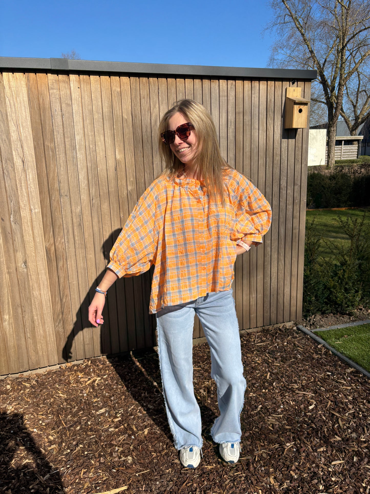 Mona blouse - oranje