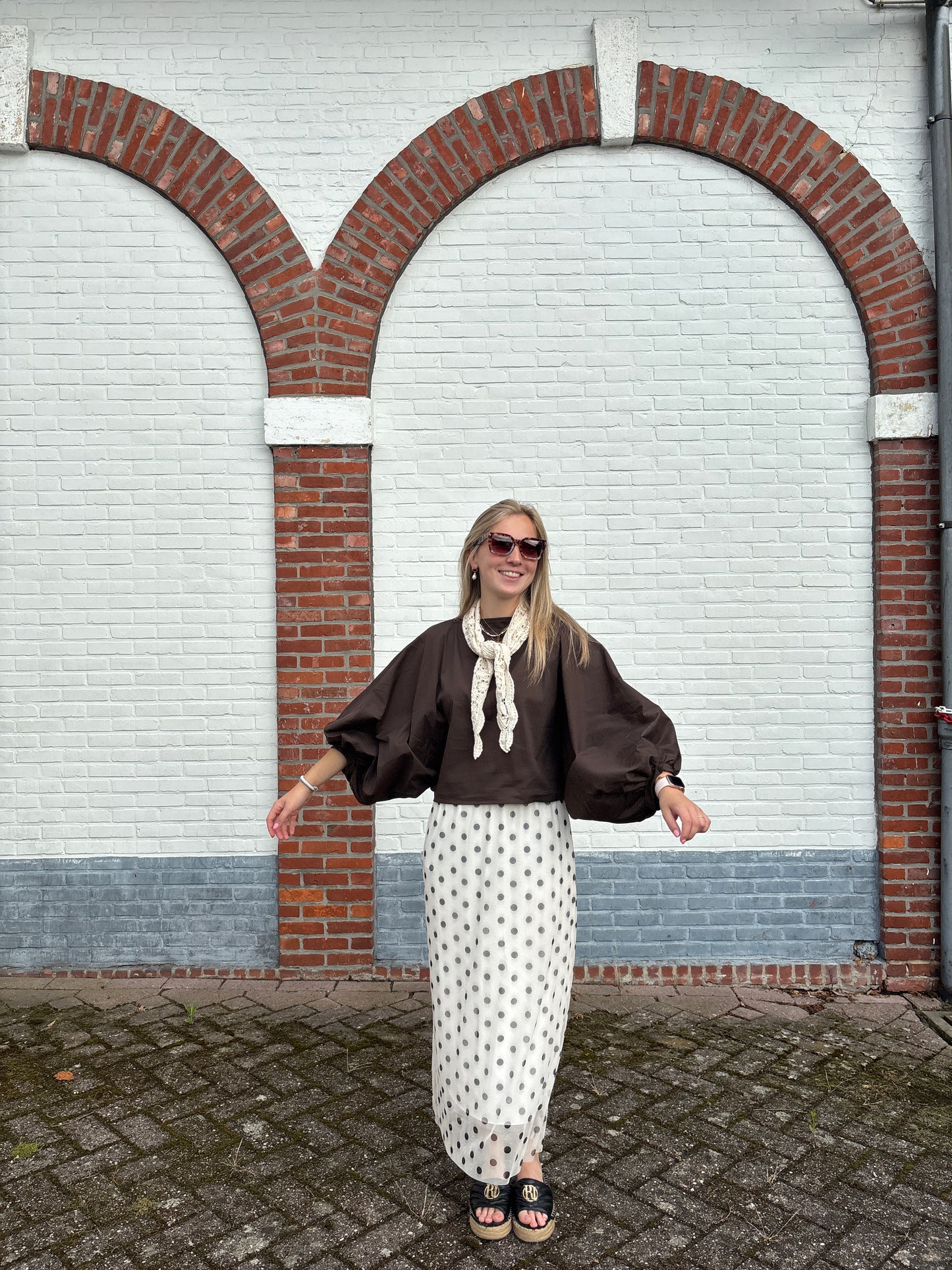 Lilly blouse - bruin