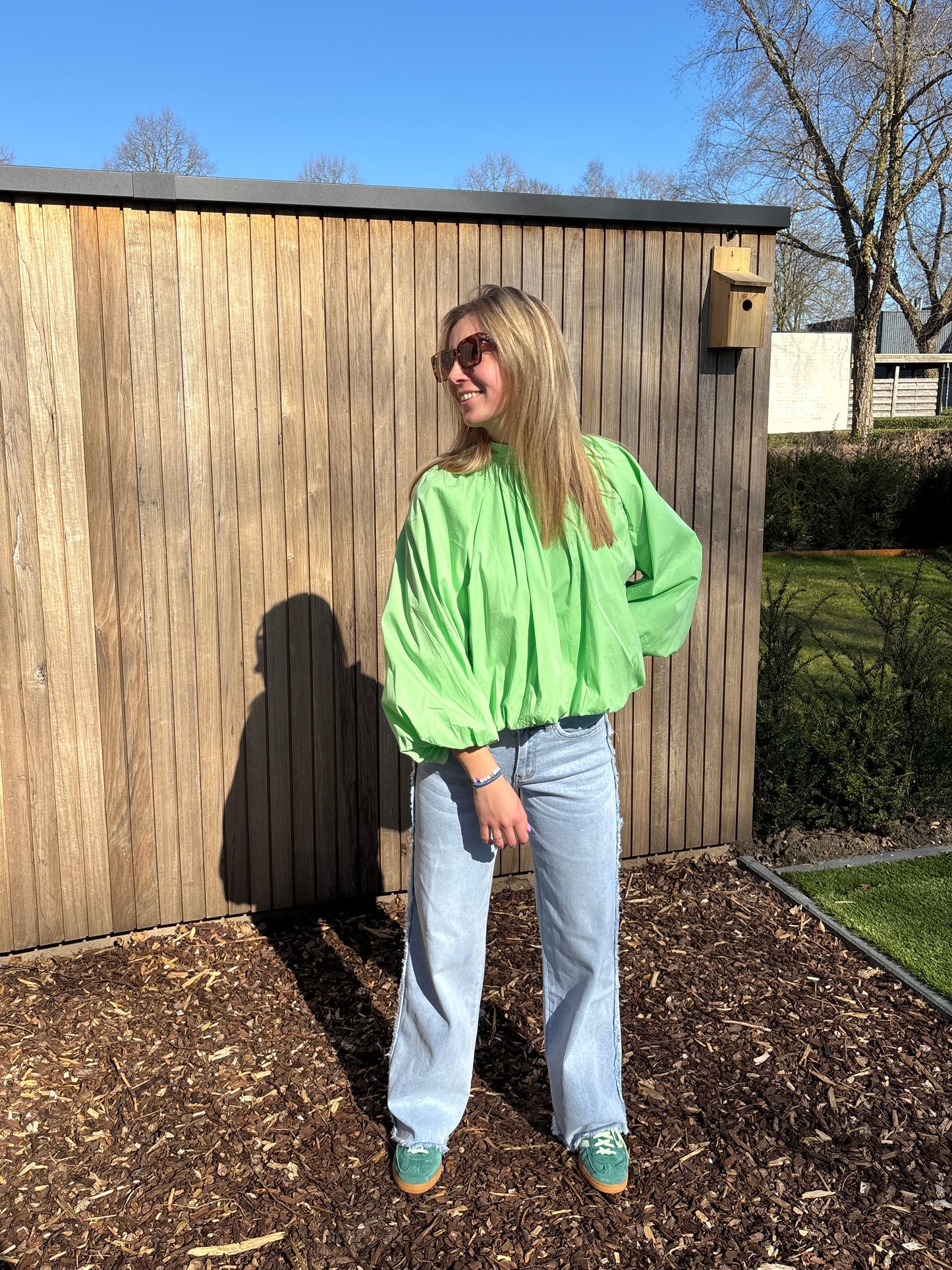 Zara blouse - lichtgroen