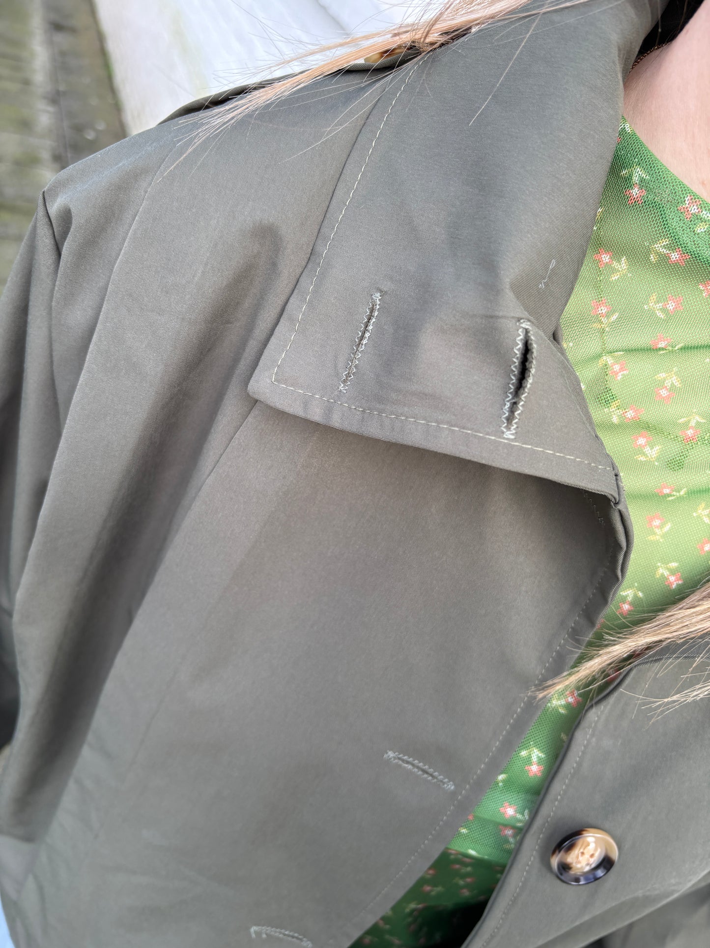 Kami trenchcoat - kaki