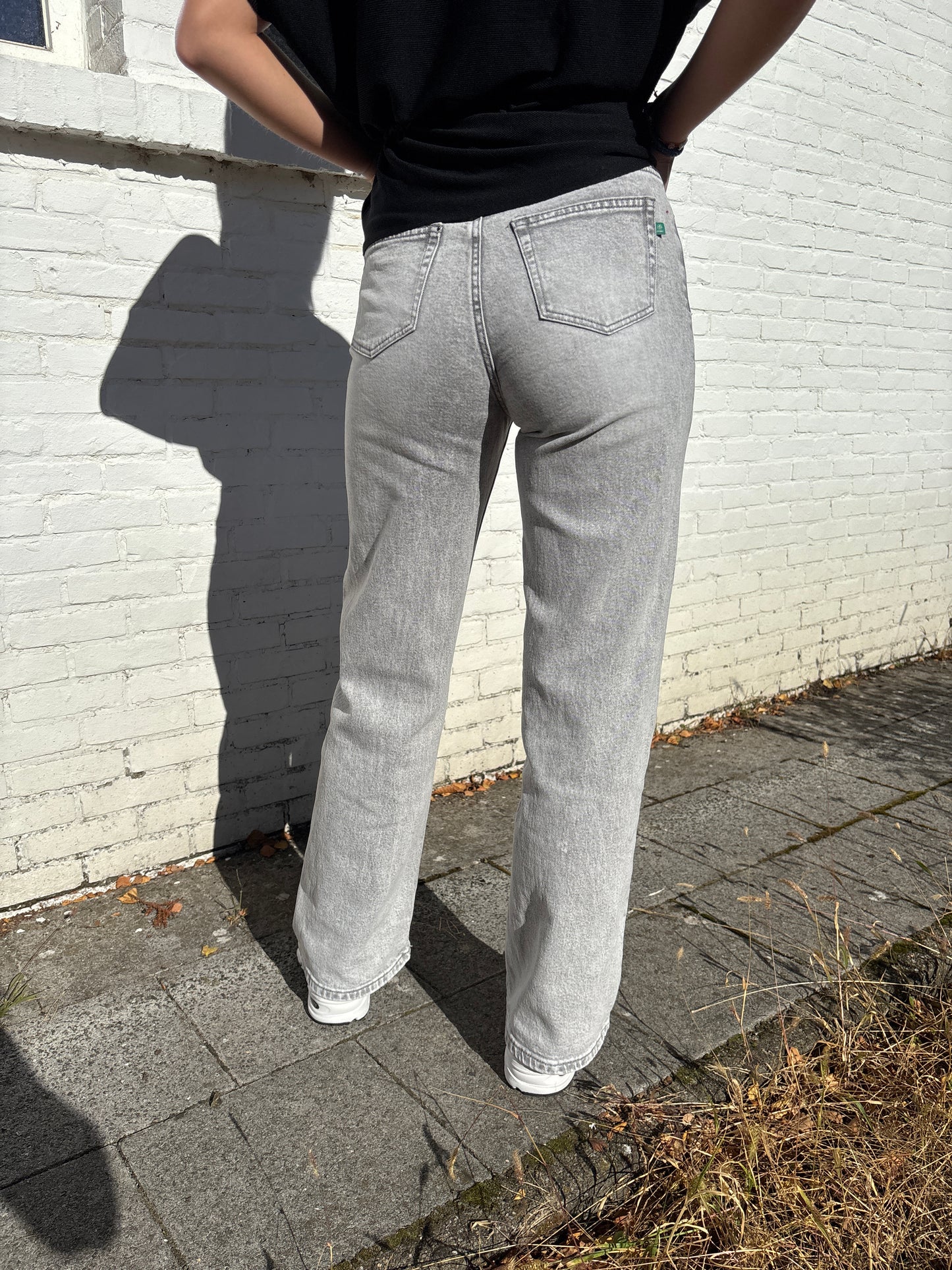 Straight leg jeans - grijs