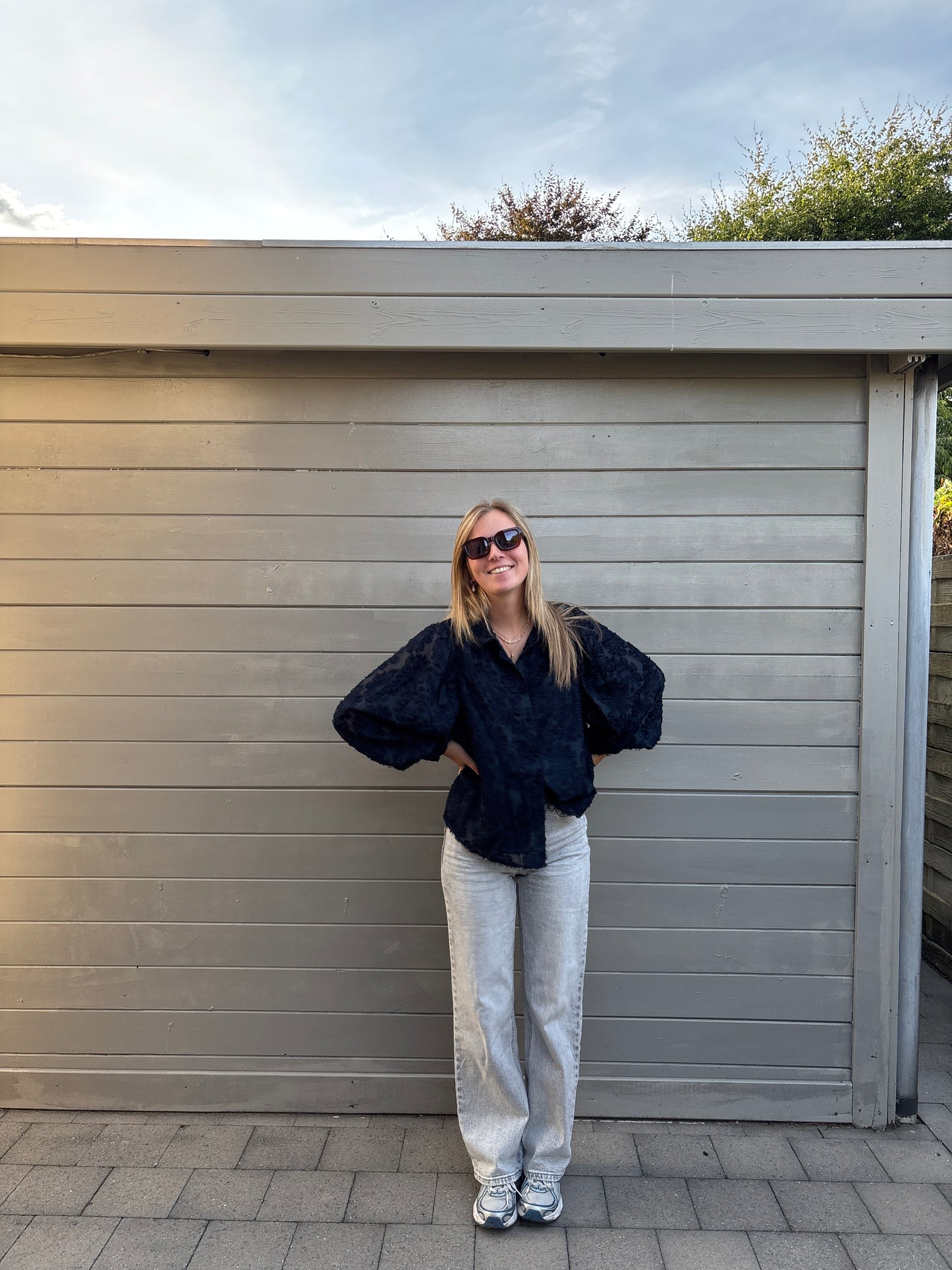 Elise blouse - donkerblauw