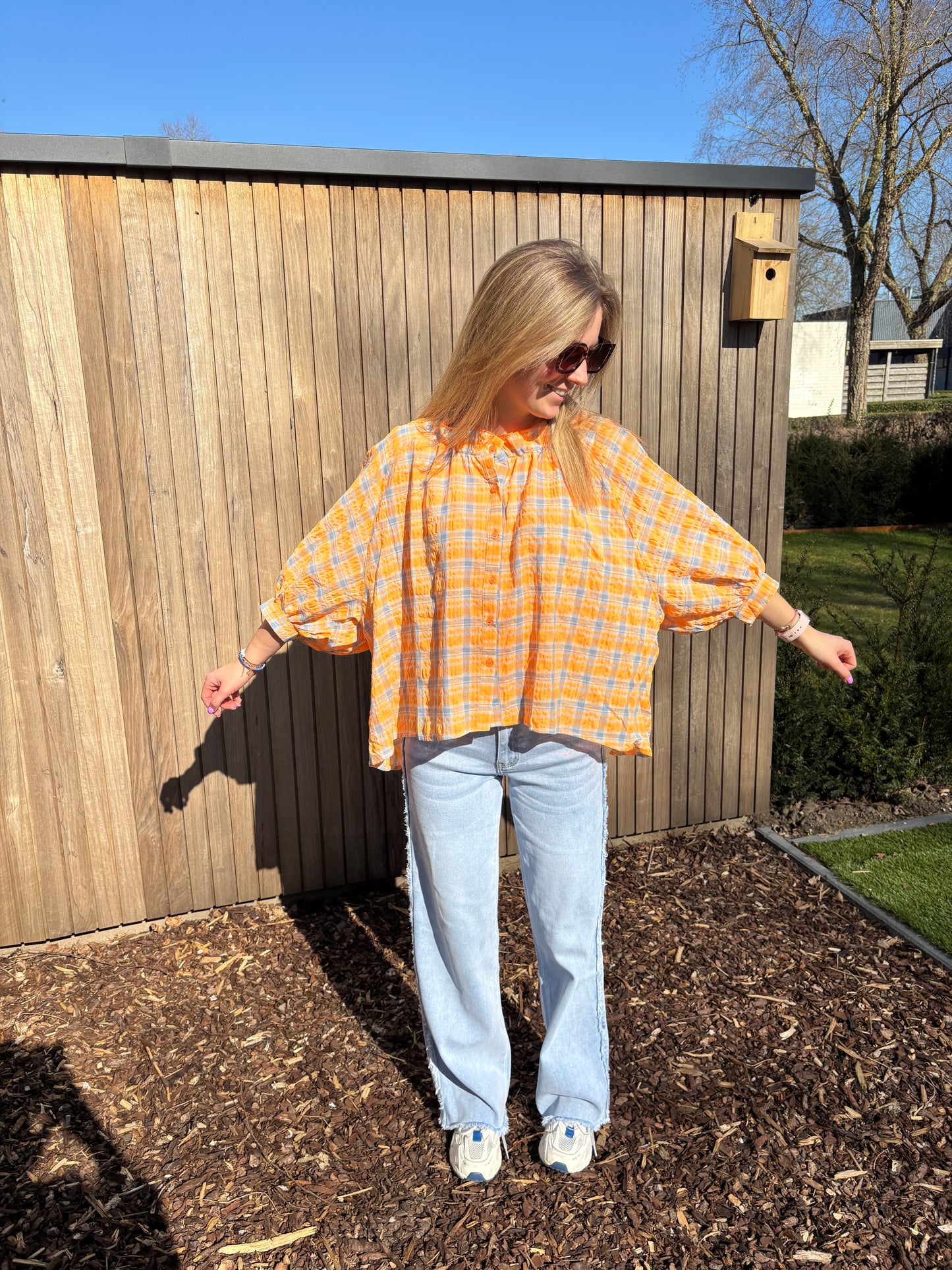 Mona blouse - oranje