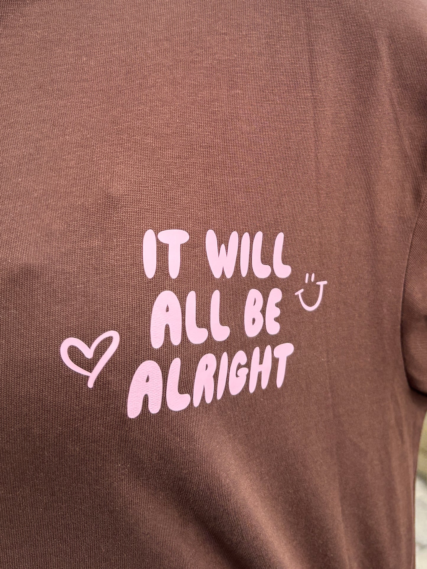 Be allright longsleeve - bruin