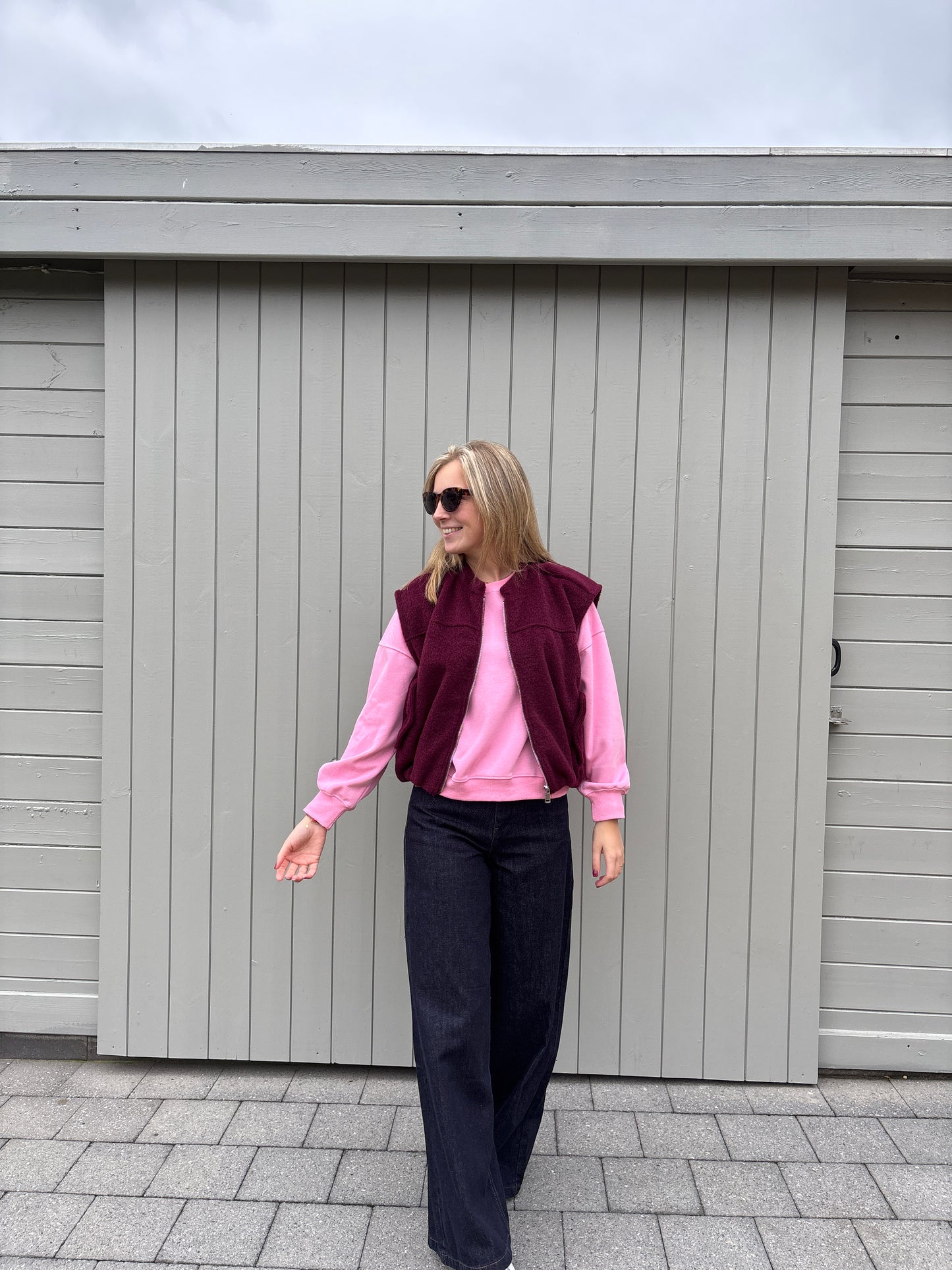 Jutta vestje - bordeaux