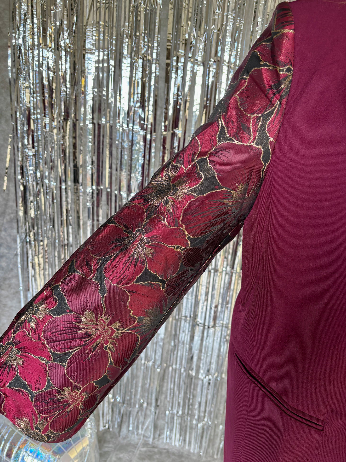 Dot blazer - bordeaux