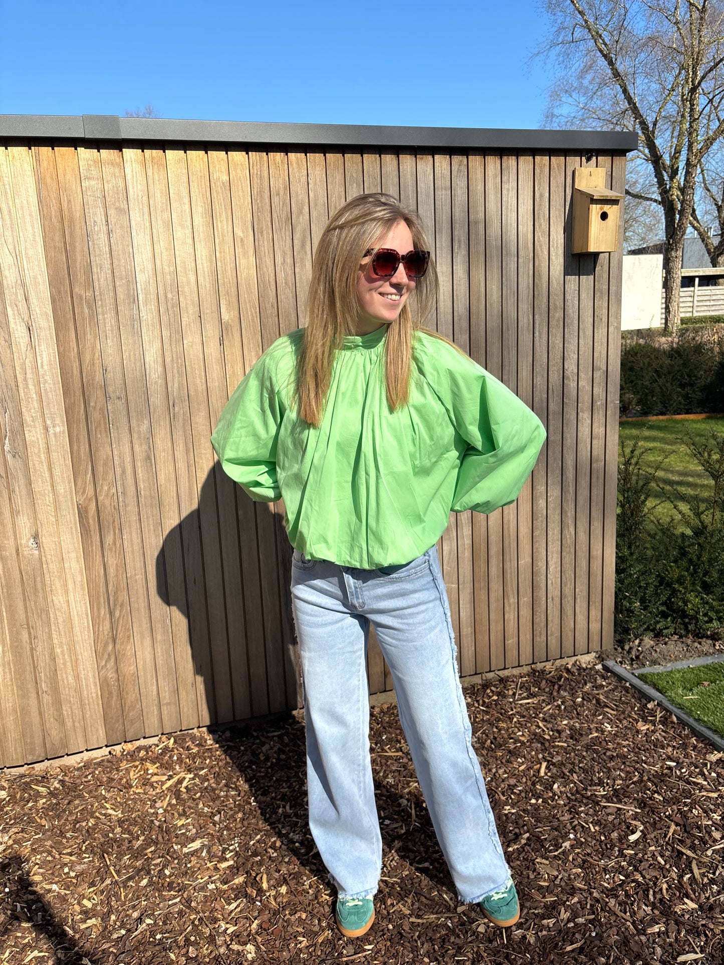 Zara blouse - lichtgroen