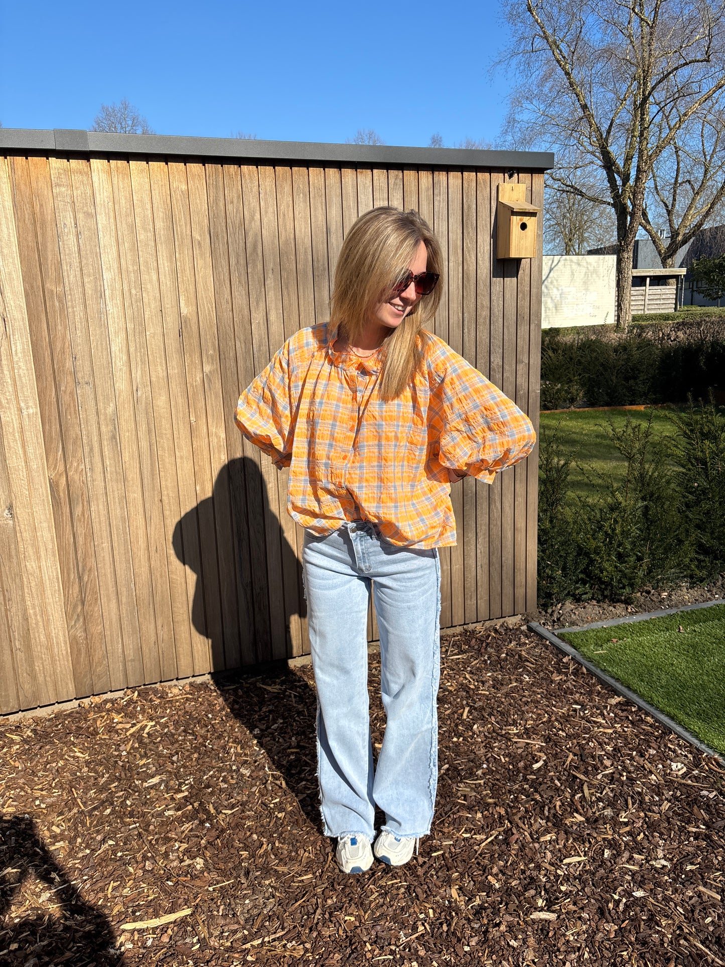 Mona blouse - oranje