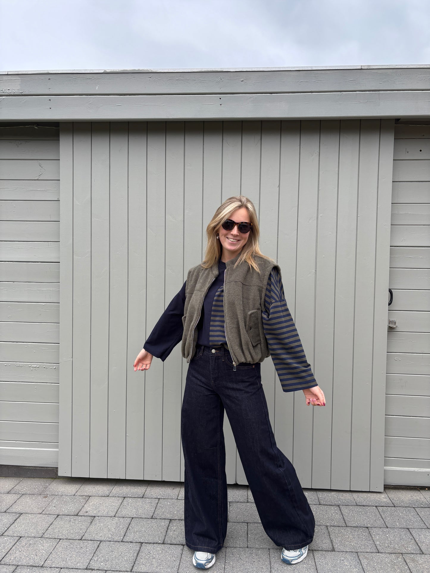 Jutta vestje - kaki