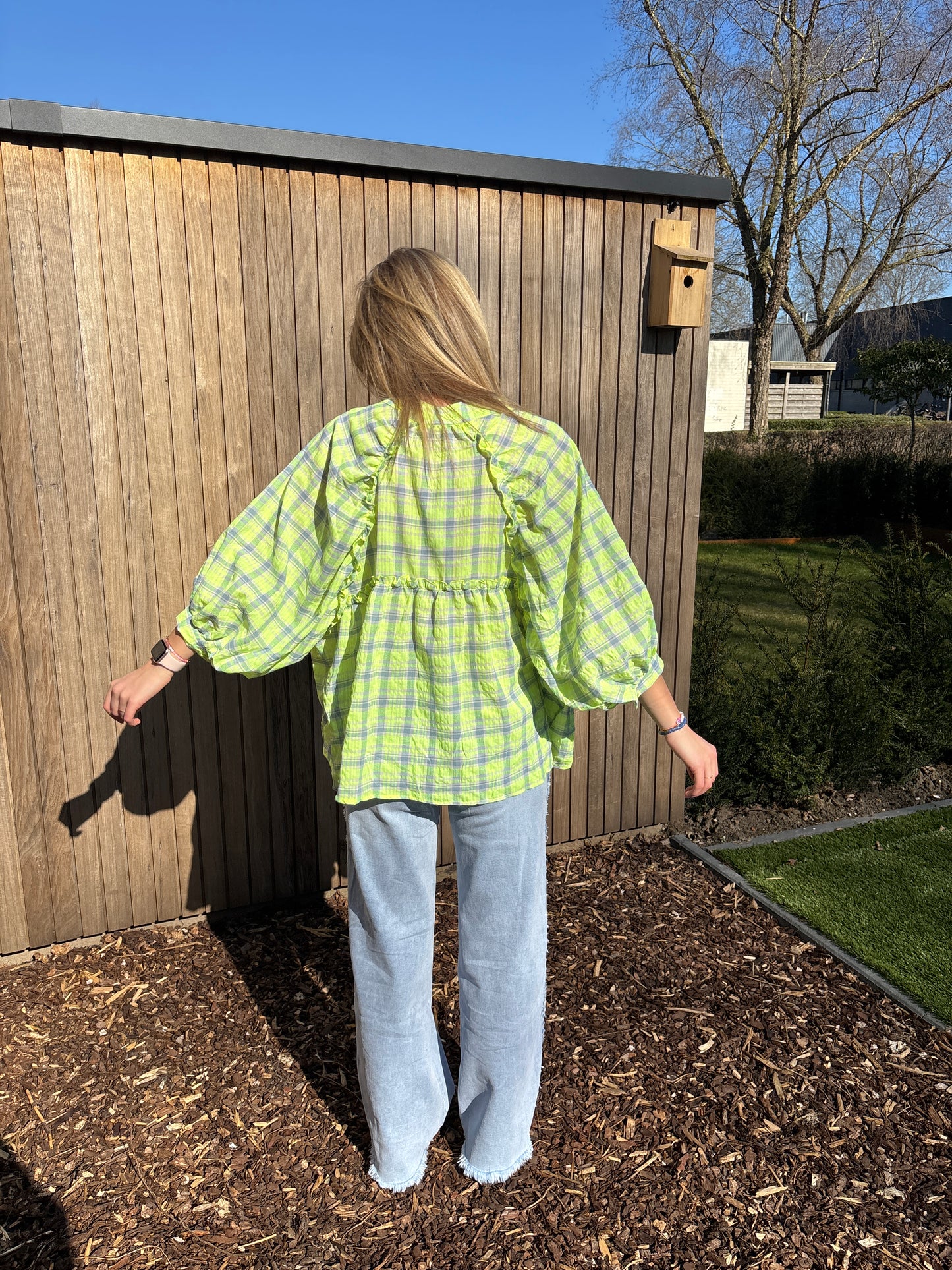 Mona blouse - geelgroen