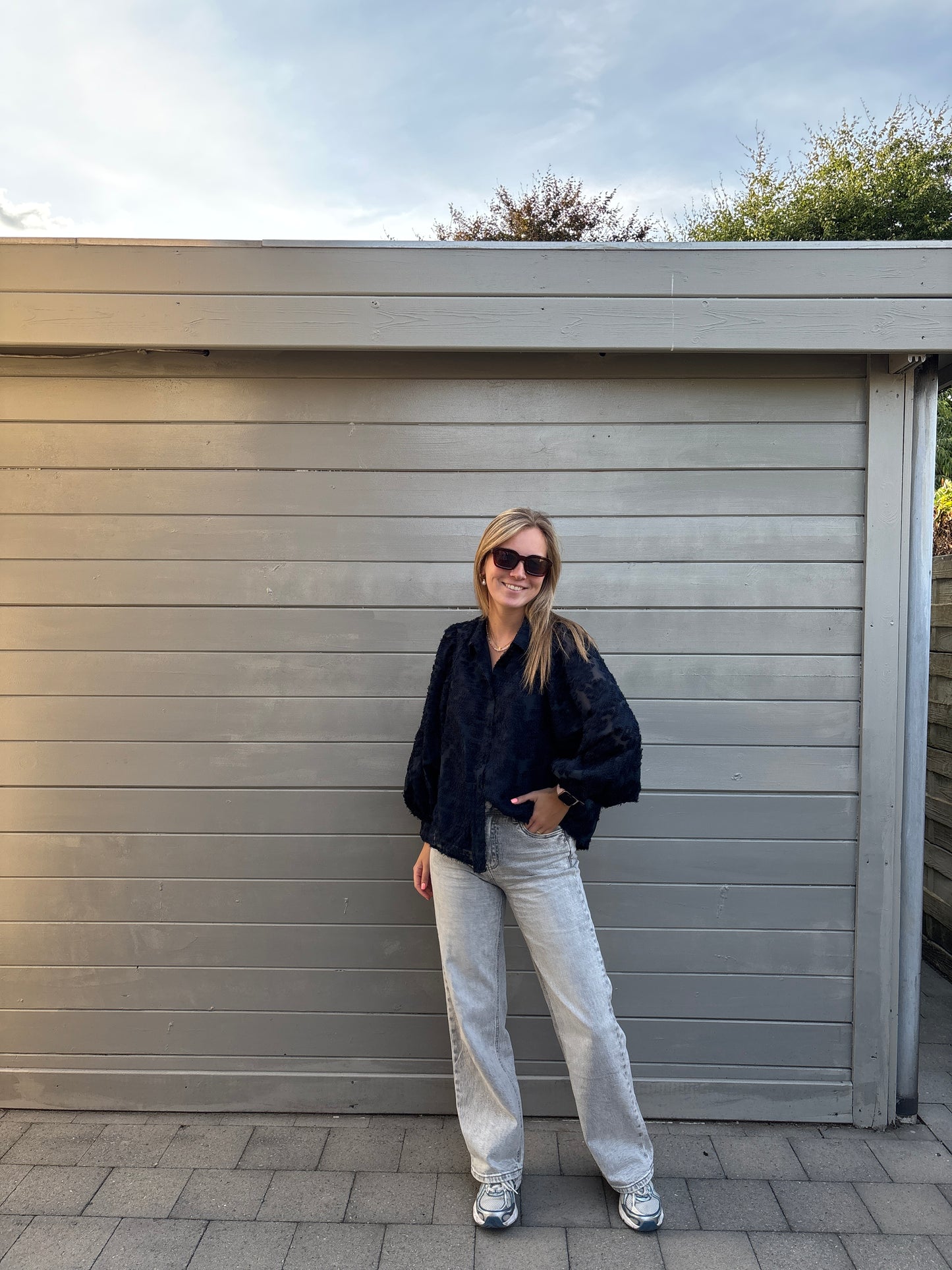 Elise blouse - donkerblauw