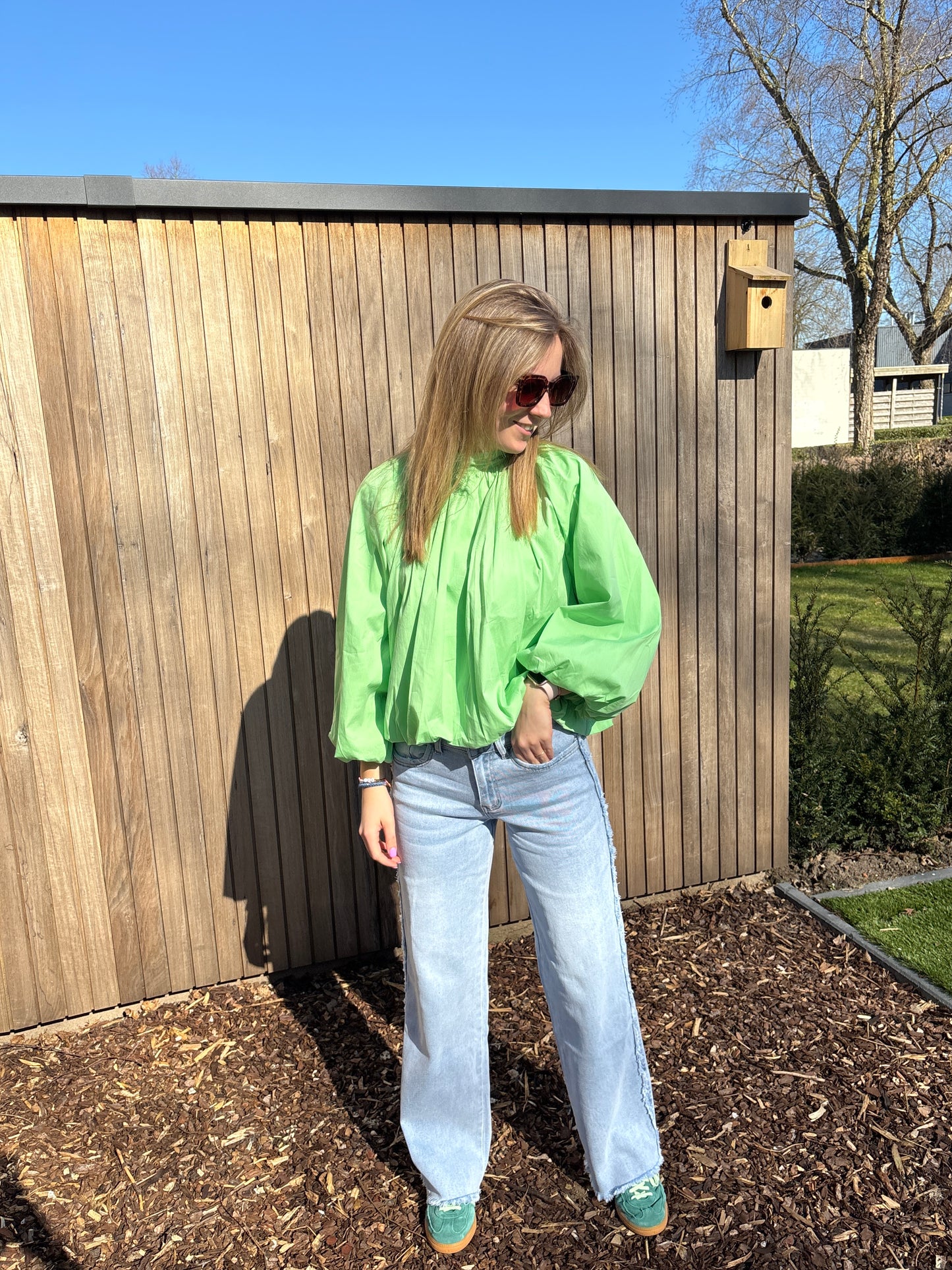 Zara blouse - lichtgroen