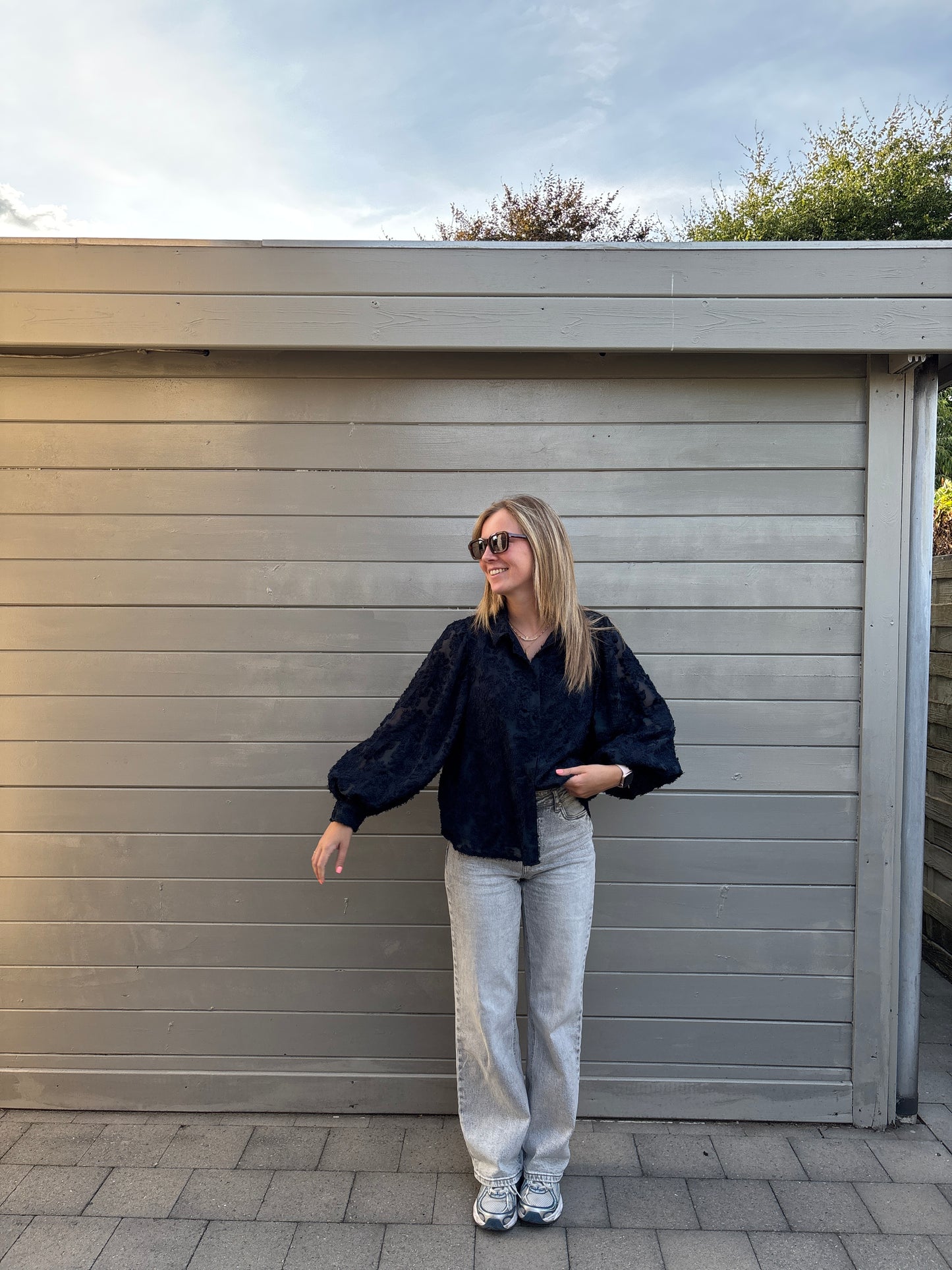 Elise blouse - donkerblauw
