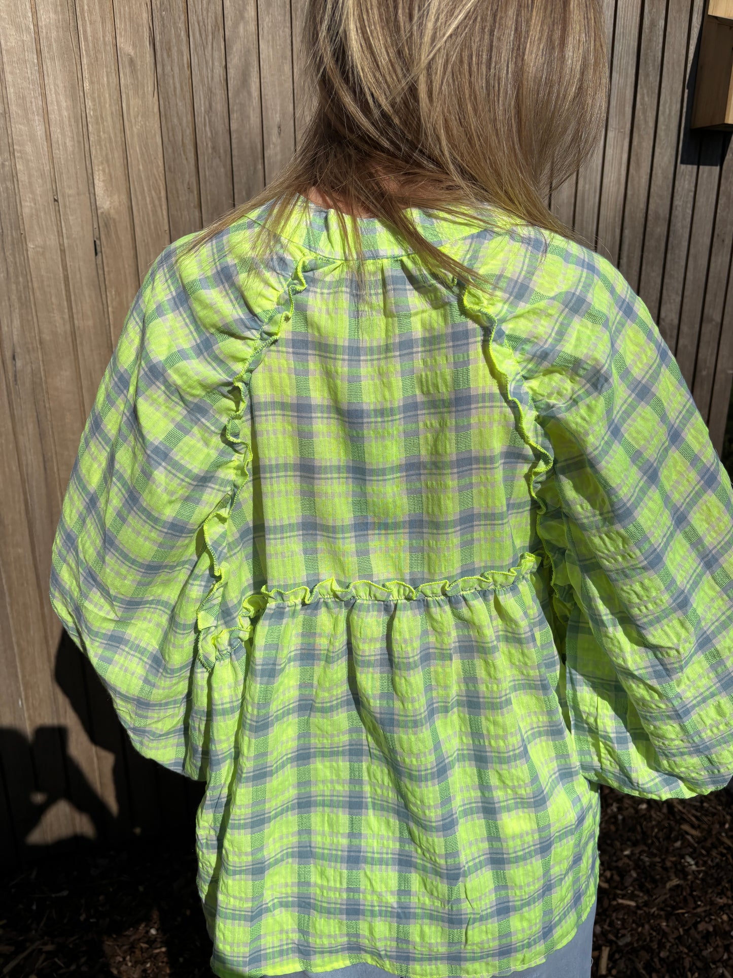 Mona blouse - geelgroen