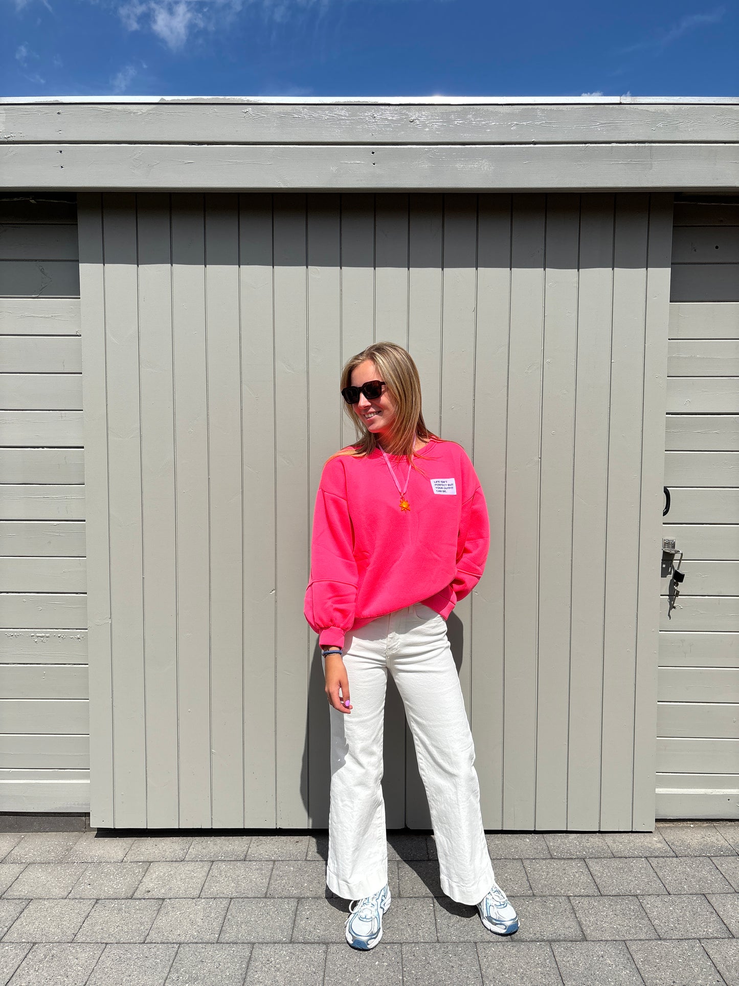 Suze sweater - felroze