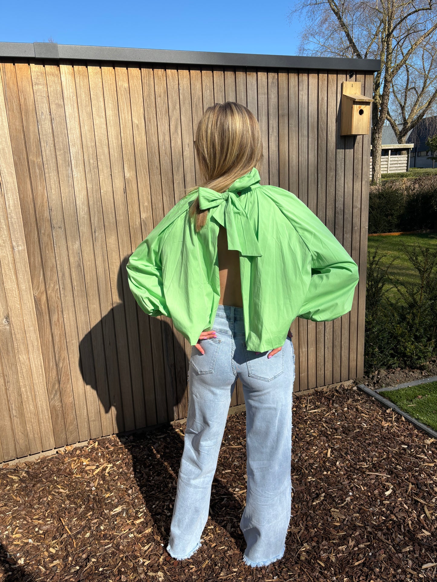 Zara blouse - lichtgroen