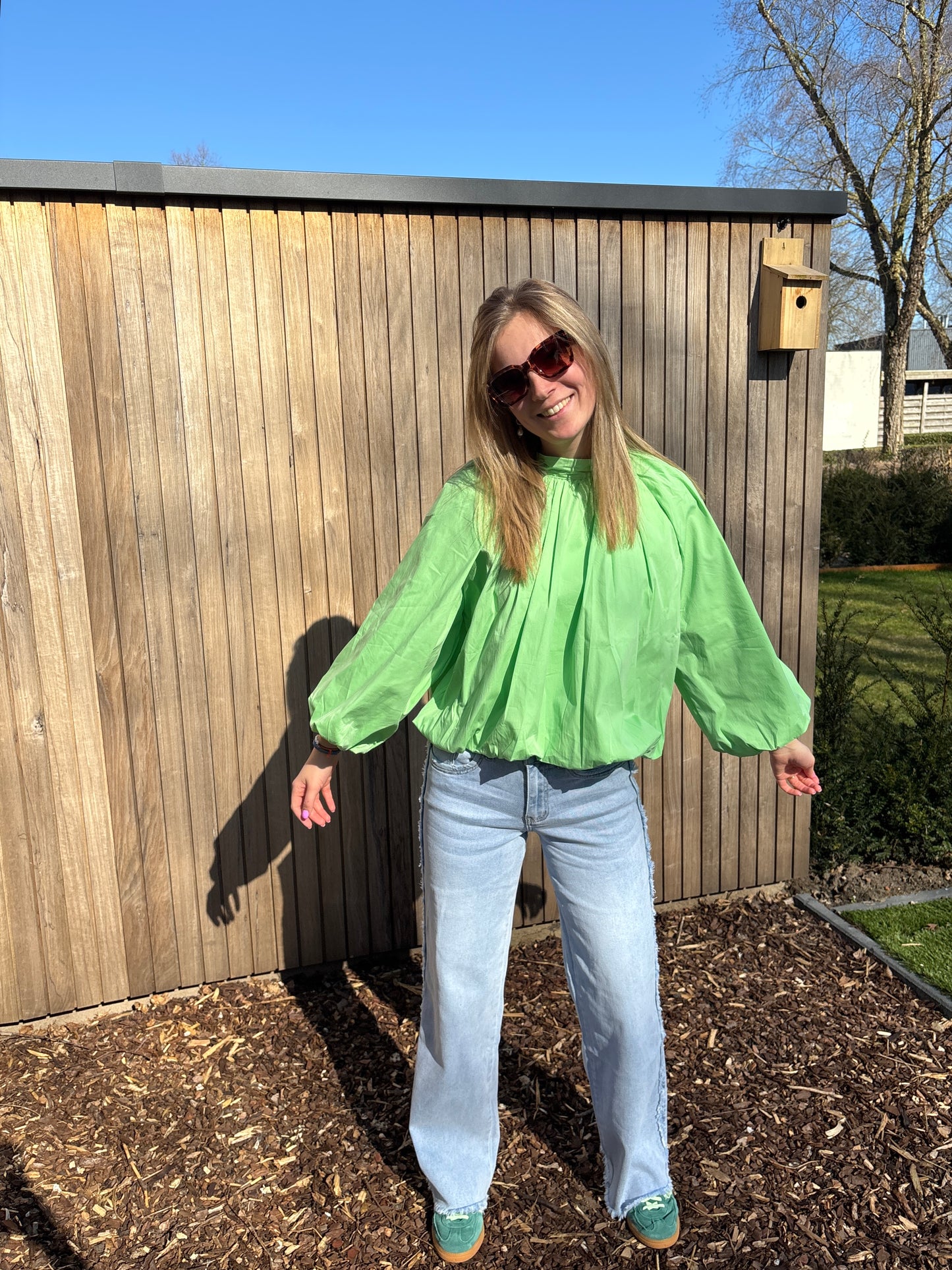 Zara blouse - lichtgroen