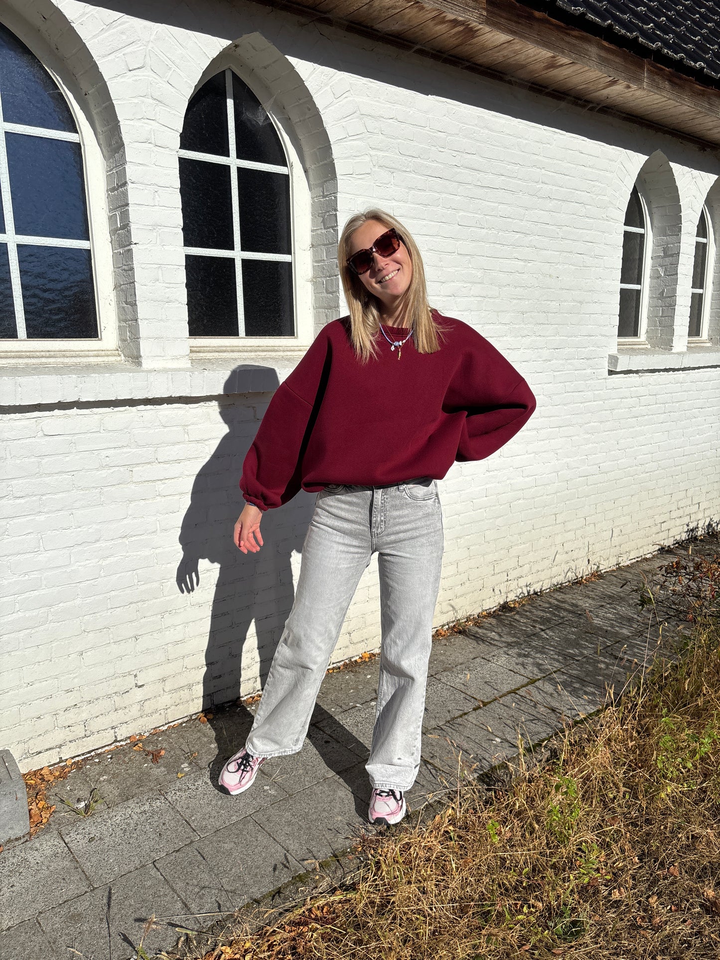 Straight leg jeans - grijs