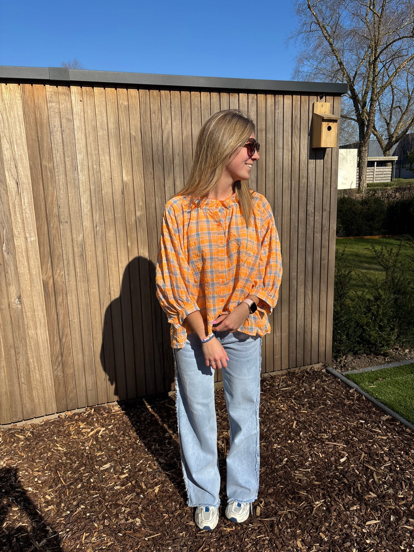 Mona blouse - oranje