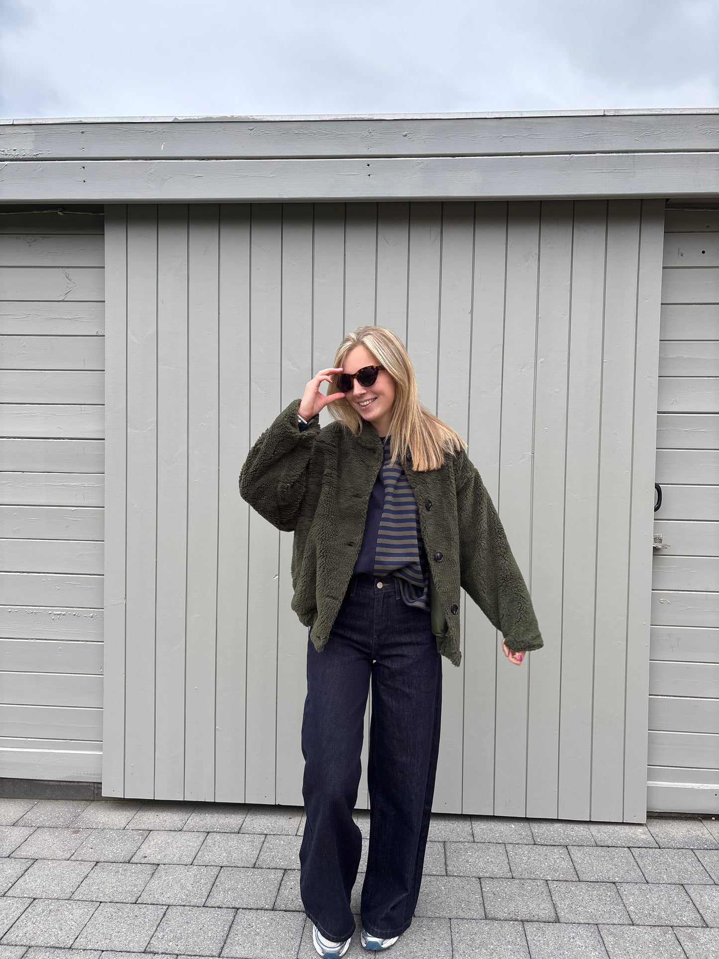 Juultje jas - kaki