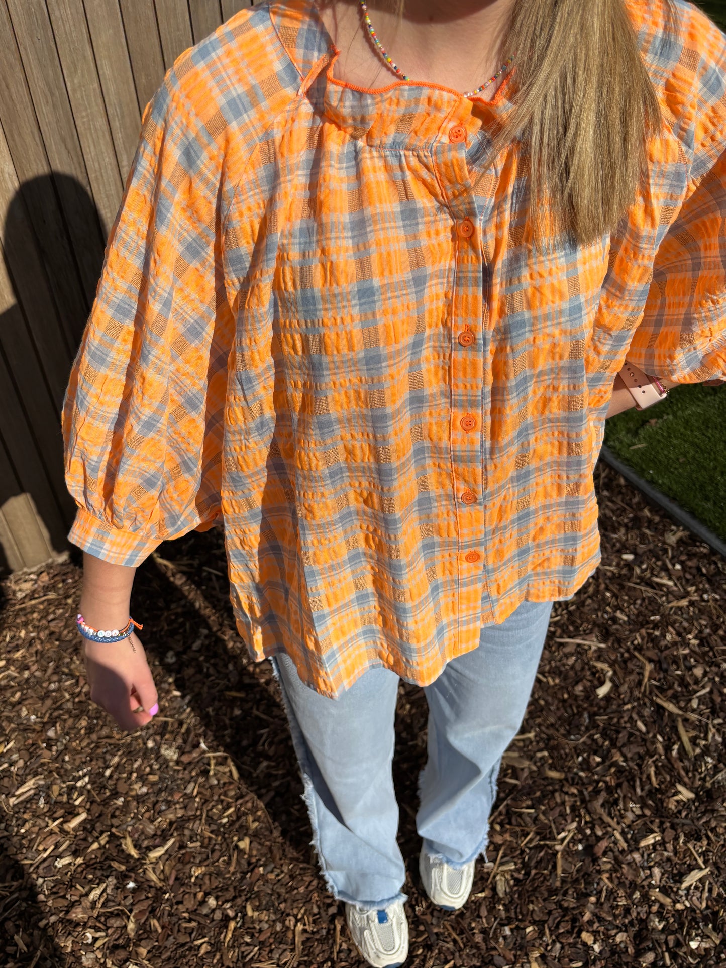 Mona blouse - oranje