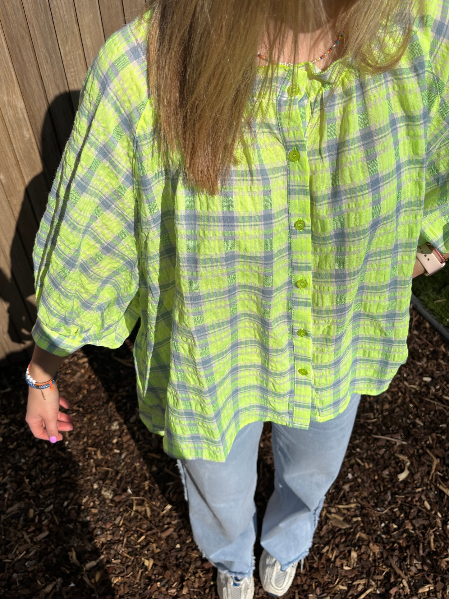Mona blouse - geelgroen