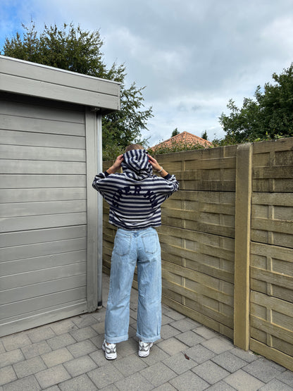 Supermom hoodie - grijs/donkerblauw