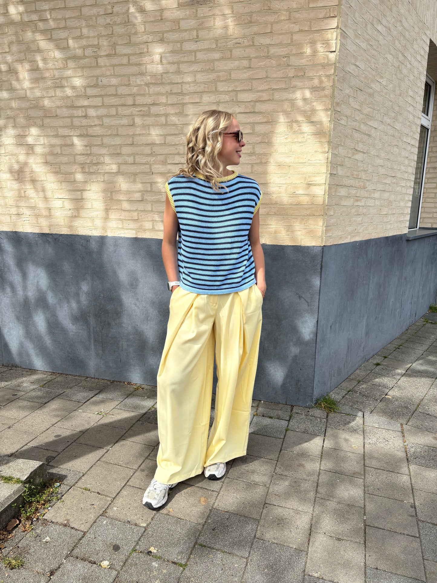 Jolle spencer - blauw/geel