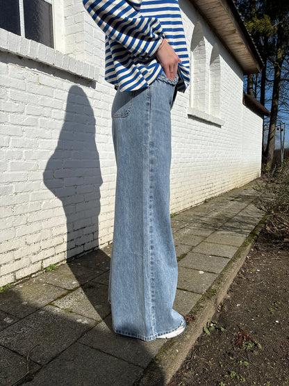 Palazzo jeans - blauw