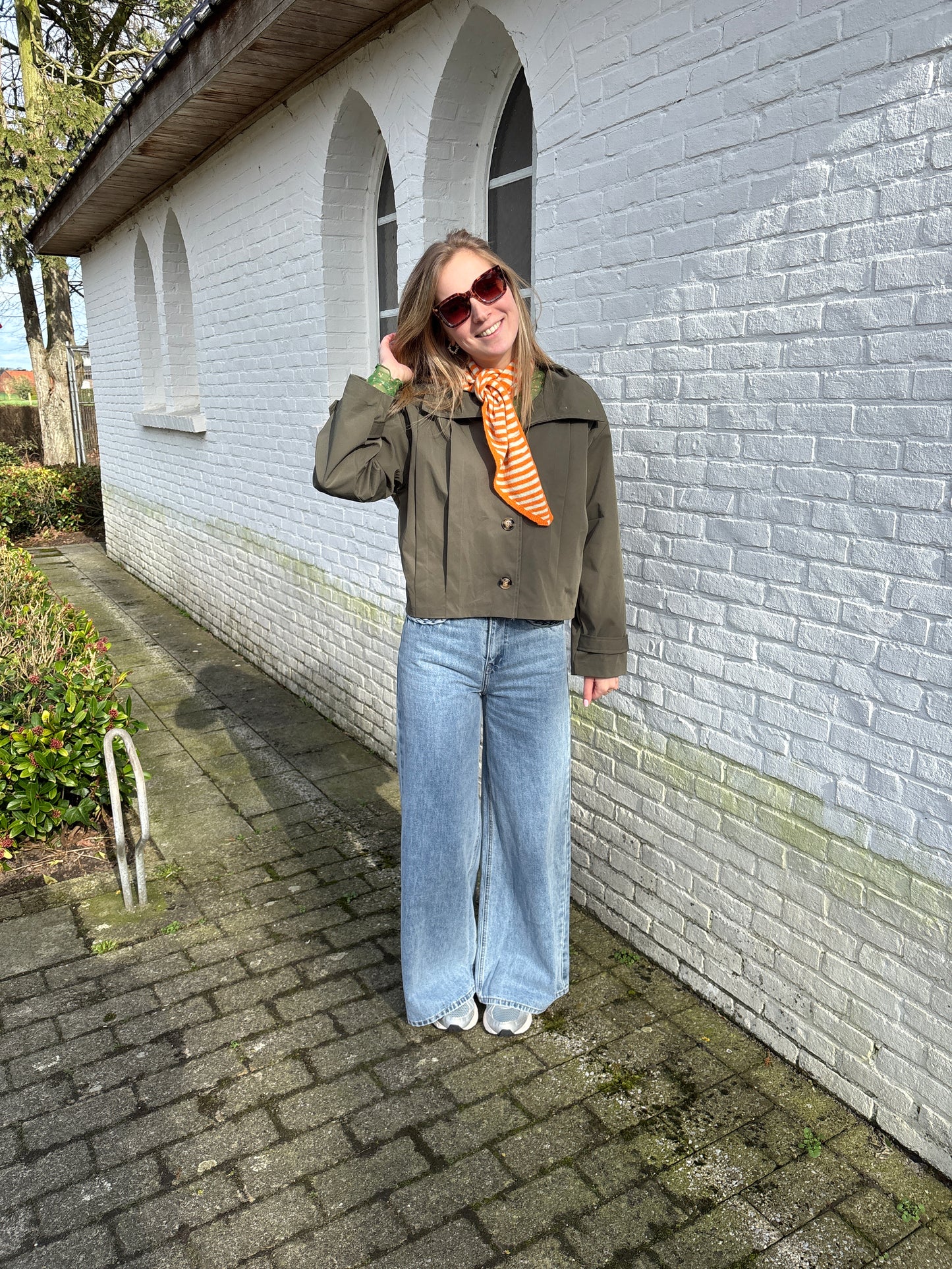 Kami trenchcoat - kaki