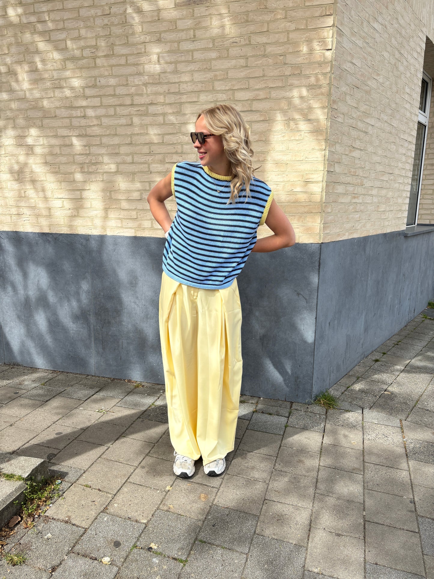 Jolle spencer - blauw/geel