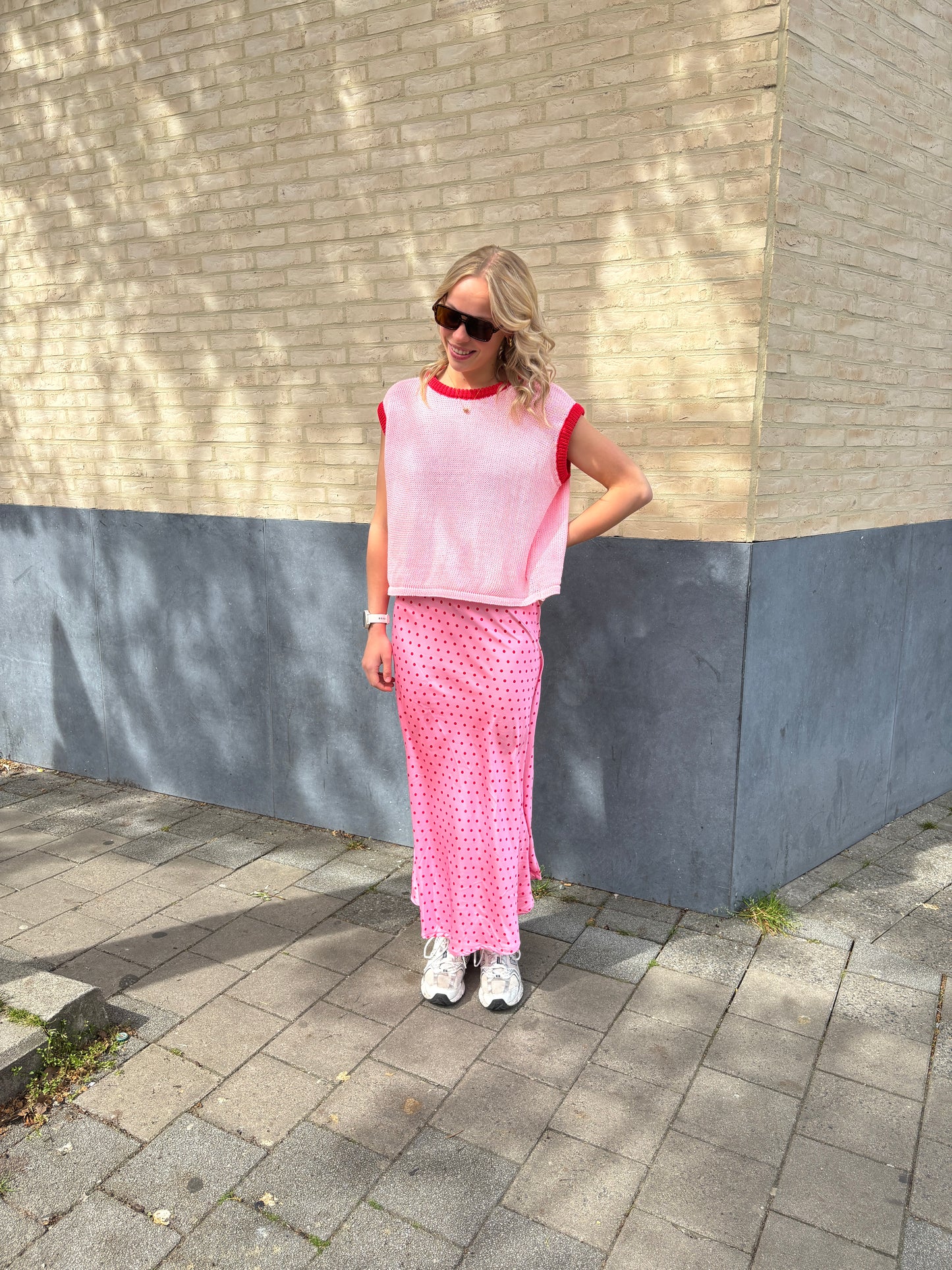 Suze rok - roze/rood