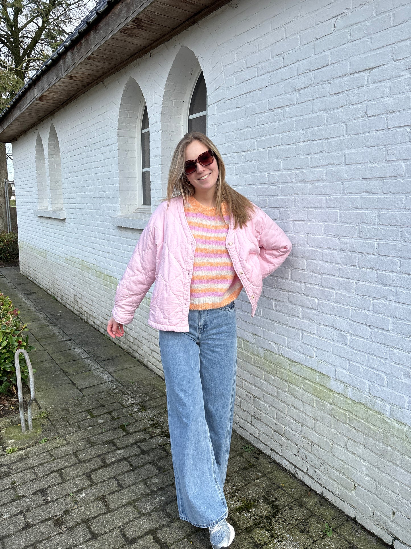 Mel trui - oranje/roze