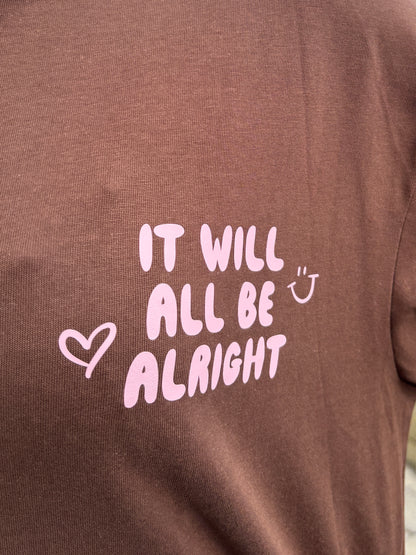 Be allright longsleeve - bruin