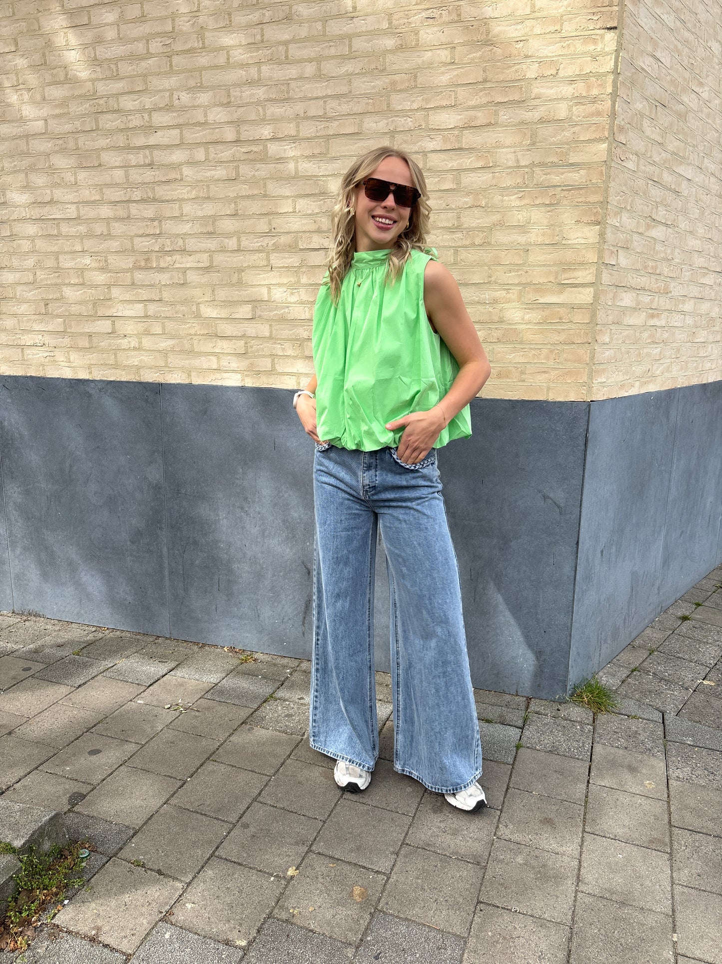 Elena blouse - lichtgroen