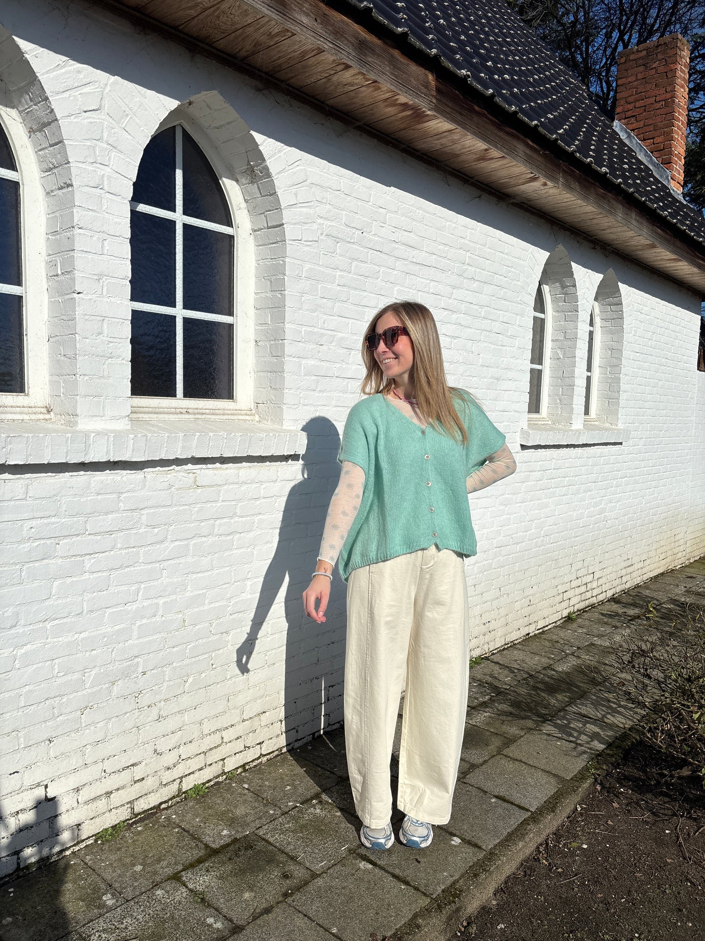 Jula gilet - munt