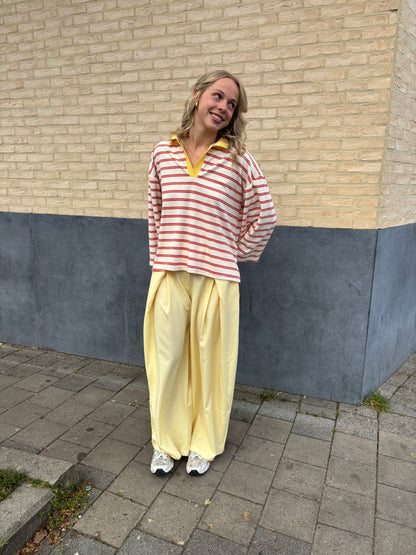 Bibi polo - wit/rood/geel