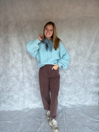 Ester sjaaltje - grijs/blauw