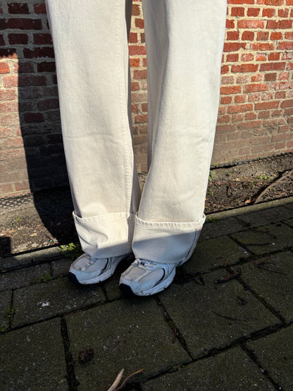 Jill omslag jeans - beige