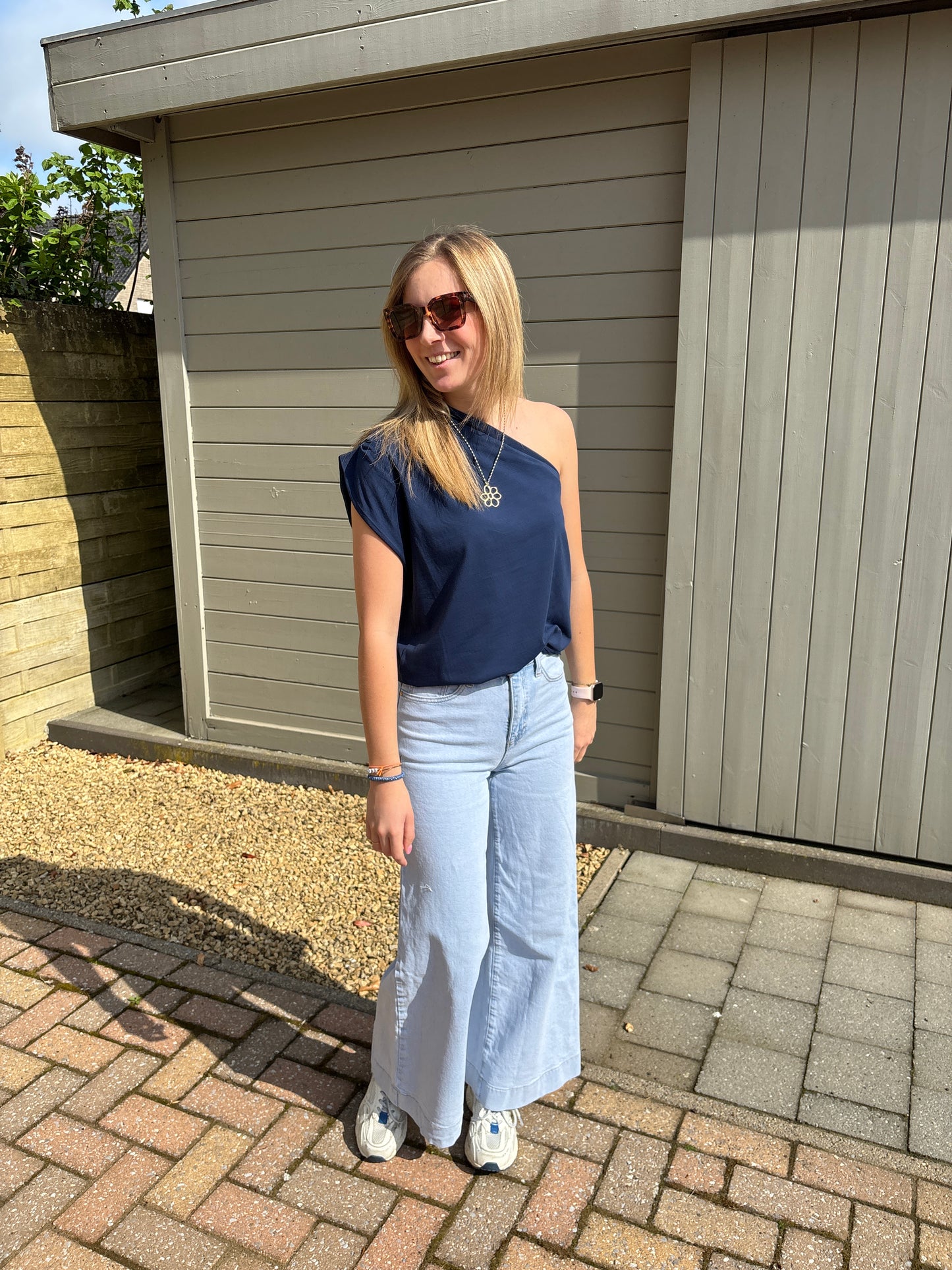 Elodie top - donkerblauw