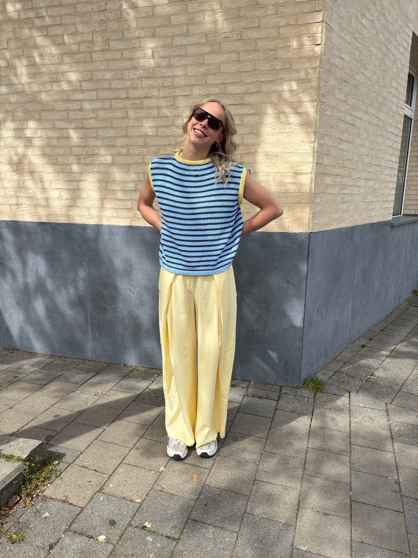 Jolle spencer - blauw/geel