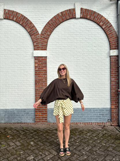 Lilly blouse - bruin