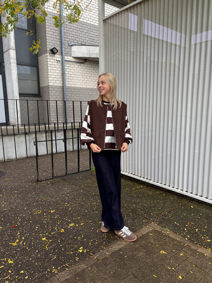 Lea vestje - bruin