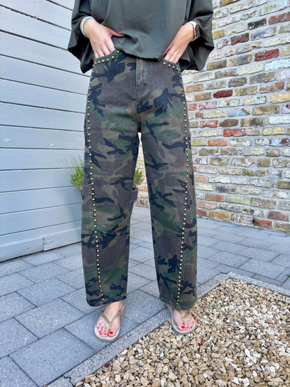 Army balloon jeans