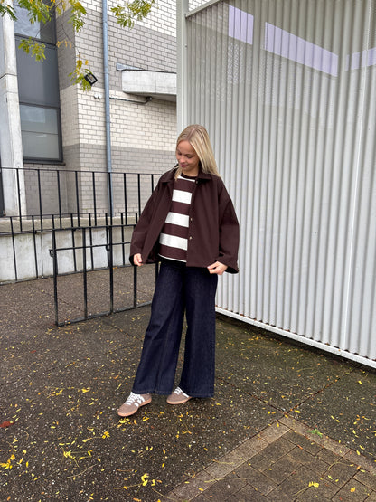 Delphine jas - bruin