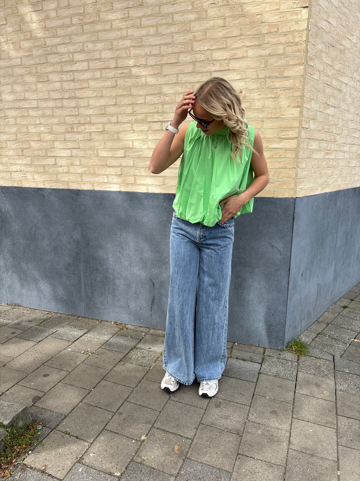 Elena blouse - lichtgroen