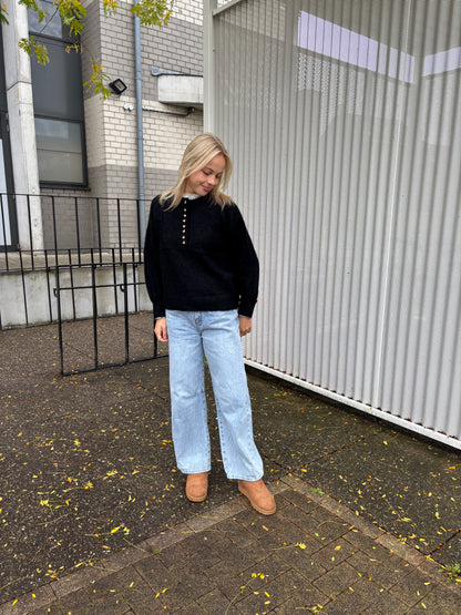 Roos trui - zwart