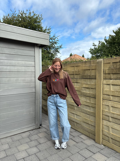 Smiley longsleeve - bruin